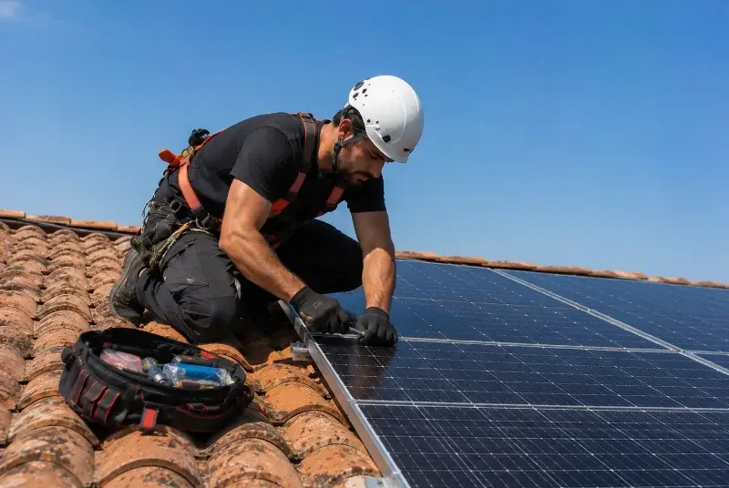 Maintenance et monitoring de panneaux solaires à la Bastidonne